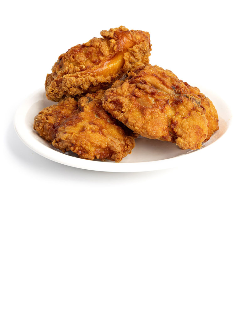 Plate of fried chicken